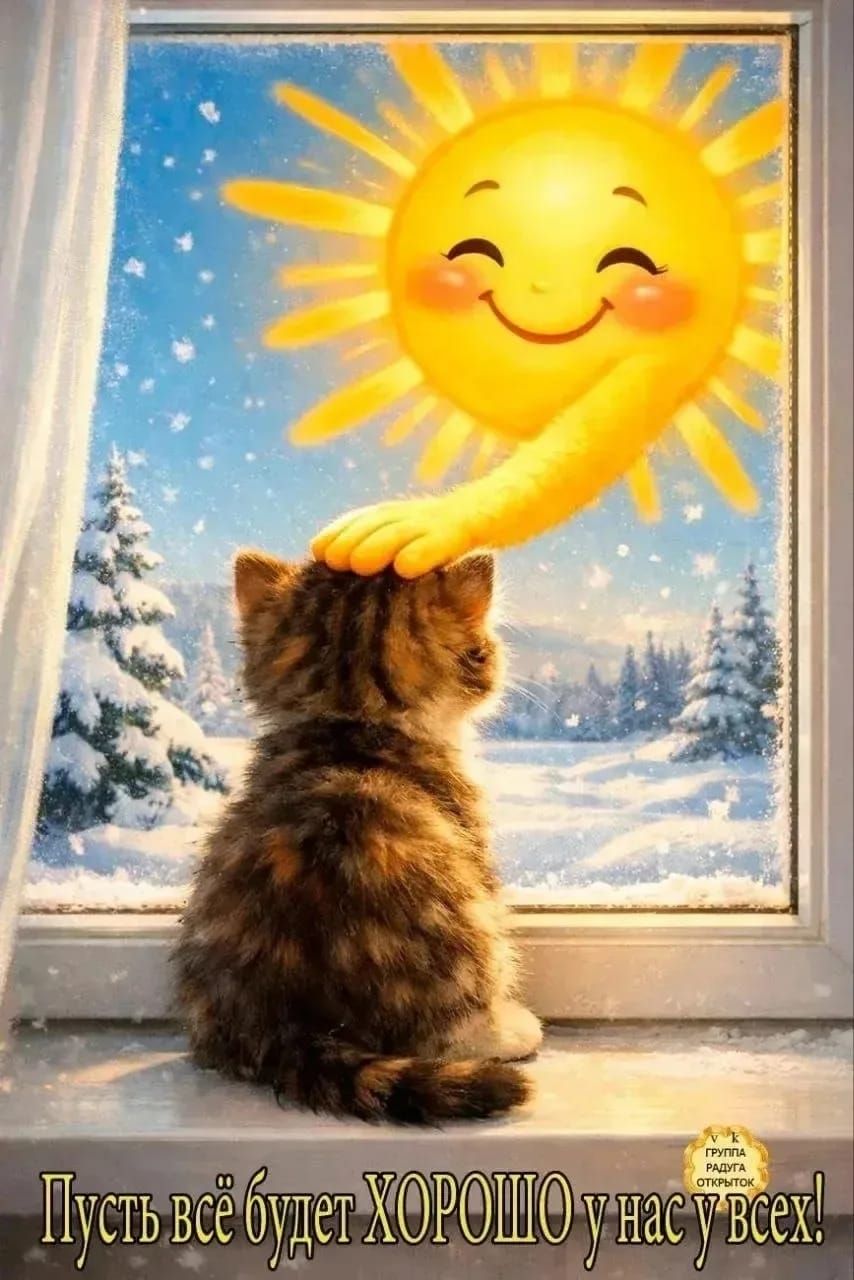 Пусть всё будет ХОРОШО у нас у всех! VK ГРУППА РАДУГА ОТКРЫТОК