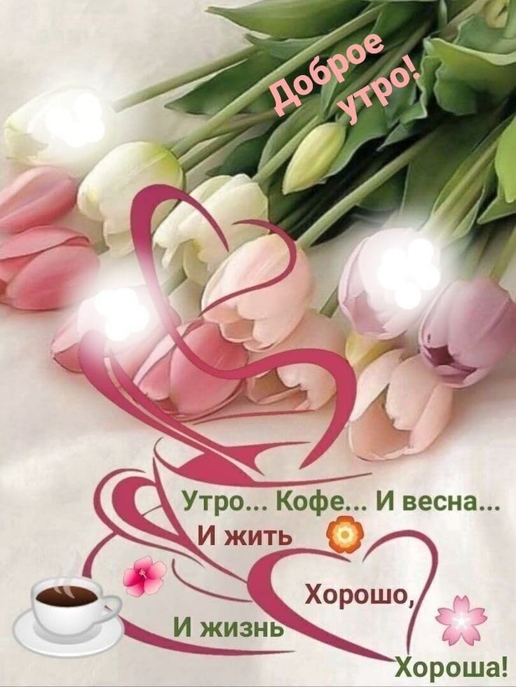 Доброе утро! Утро... Кофе... И весна... И жить Хорошо, И жизнь Хороша!