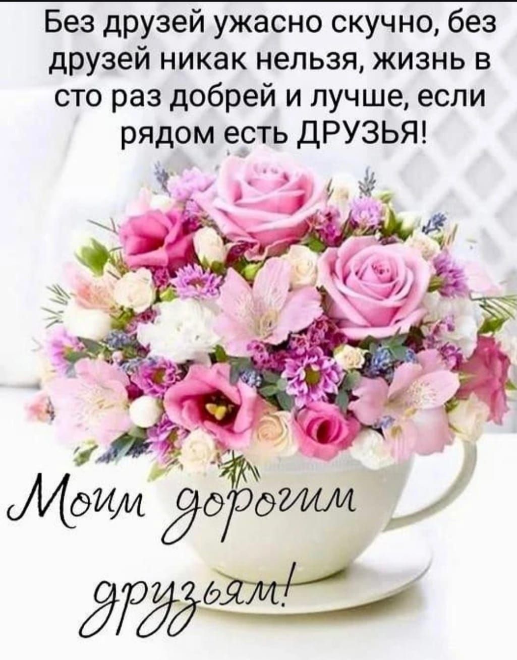 Без друзей ужасно скучно, без друзей никак нельзя, жизнь в сто раз добрей и лучше, если рядом есть ДРУЗЬЯ! Моим дорогим друзьям!