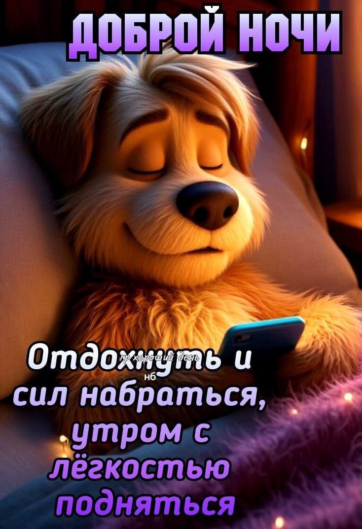 ДОБРОЙ НОЧИ Отдохнуть и сил набраться, утром с лёгкостью подняться