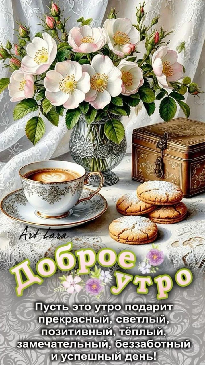Art Lara Доброе утро Пусть это утро подарит прекрасный, светлый, позитивный, тёплый, замечательный, беззаботный и успешный день!