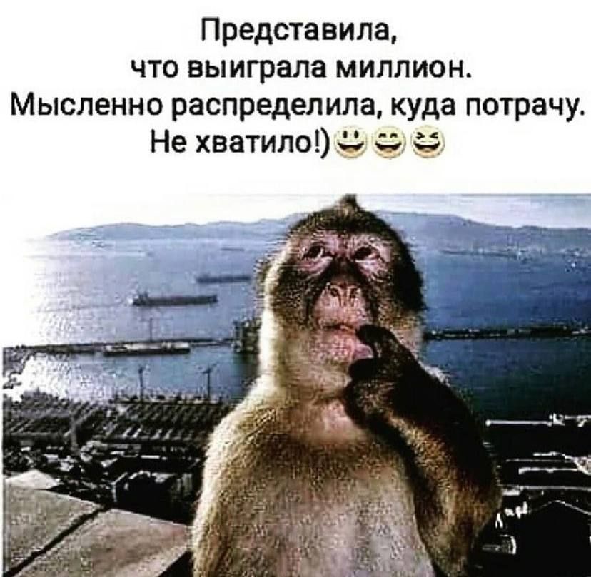 Представила что выиграла миллион Мысленно распределила куда потрачу Не хватило
