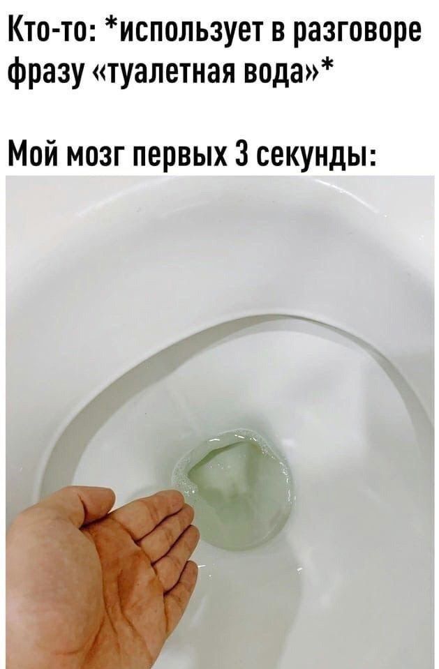 Кто то использует в разговоре фразу туалетная вода Мой мозг первых 3 секунды