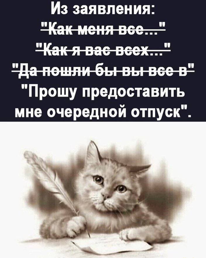 Из заявления Прошу предоставить мне очередной отпуск