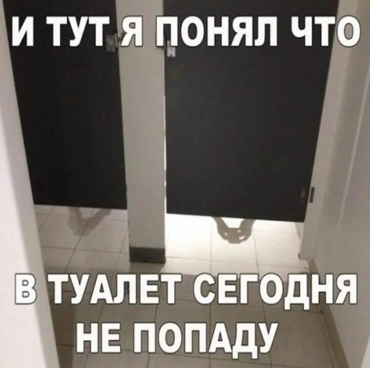 Зи тут ягняп что ТУАЛЕТ СЕГОДНЯ НЕ ПОПАДУ