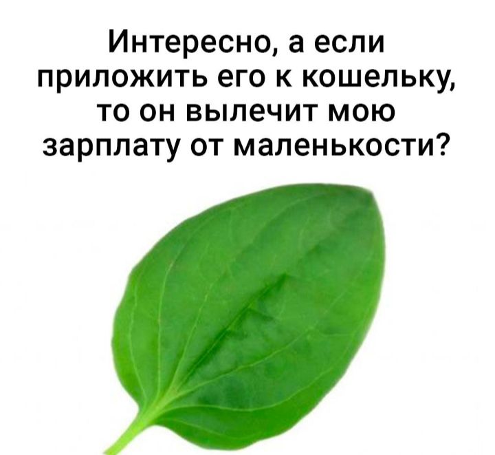 Интересно а если приложить его к кошельку то он вылечит мою зарплату от маленькости