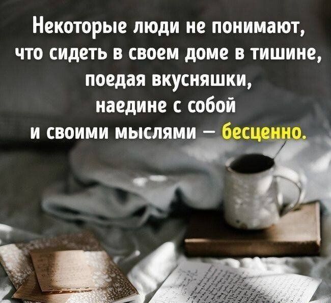 Некоторые люди не понимают что сидеть в своем доме в тишине поедая вкусняшки наедине с собой И СВОИМИ МЫСПЯМИ _ ЁВС