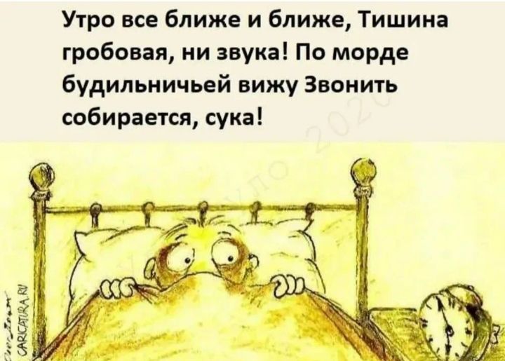Утро все ближе и ближе Тишина гробовая ми звука По морде будипьиичьей вижу Звонить шбирается сука