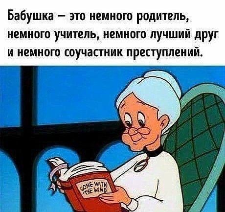 Бабушка это немного родитель немного учитель немного лучший друг и немного соучастник преступлений