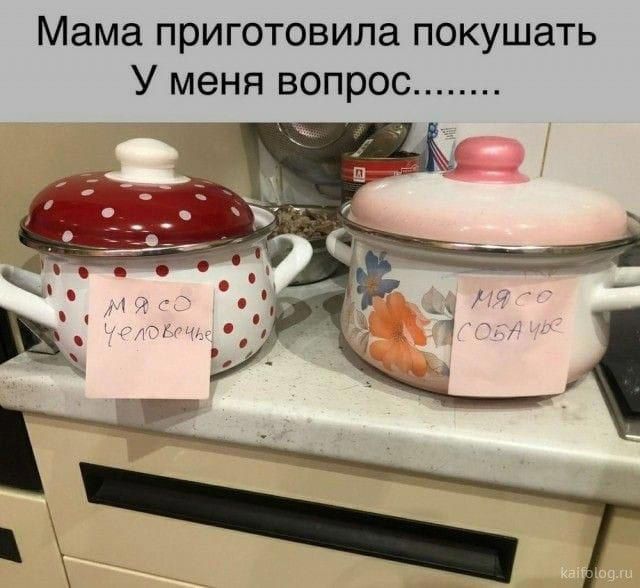 Мама приготовила покушать У меня вопрос