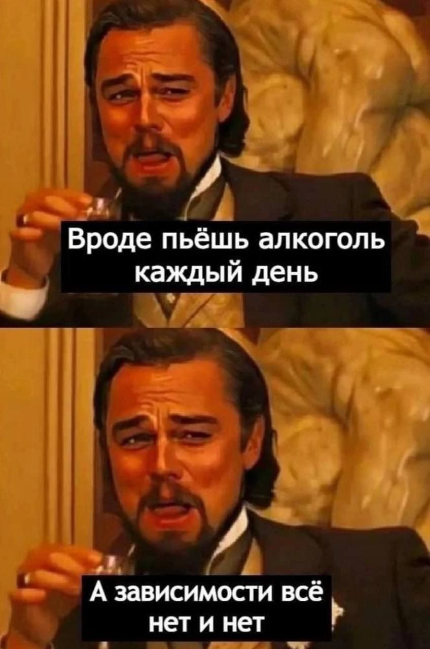 Лый Вроде пьёшь алкоголь каждый день да А зависимости всё нетинет Р рнни