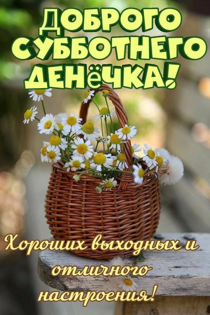 Доброго субботнего денёчка! Хороших выходных и отличного настроения!