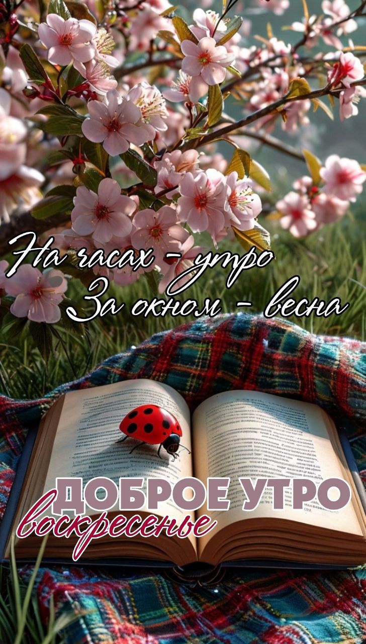 На часах - утро
За окном - весна
ДОБРОЕ УТРО
воскресенье