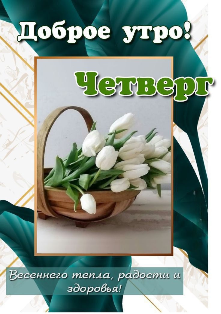 Доброе утро! Четверг Весеннего тепла, радости и здоровья!