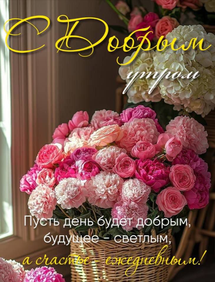 С Добрым утром
Пусть день будет добрым, будущее – светлым, а счастье – ежедневным!
