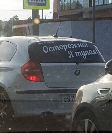 Осторожно! Я тупая!
