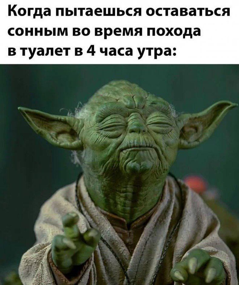 Когда пытаешься оставаться сонным во время похода в туалет в 4 часа утра: