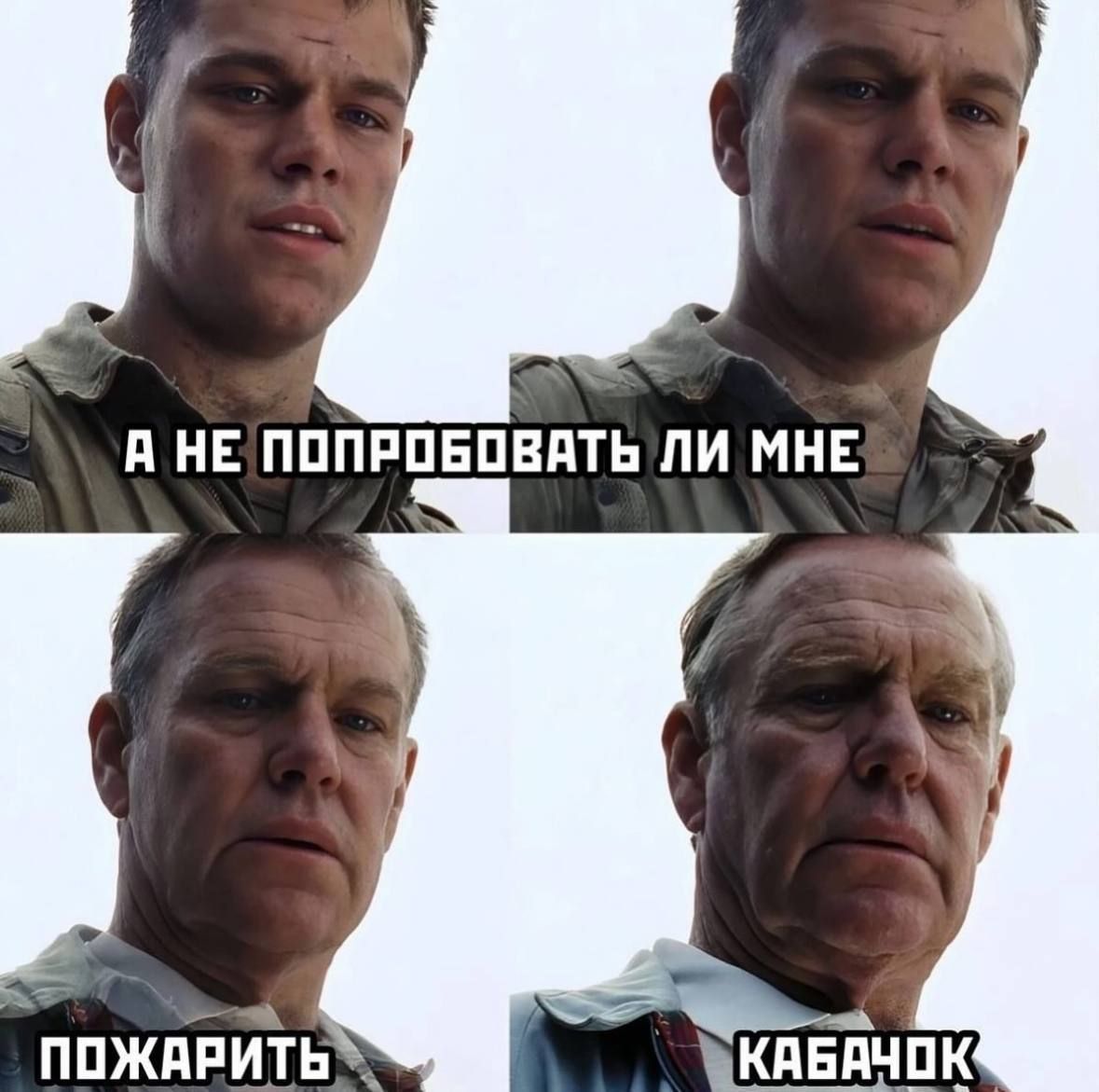 А не попробовать ли мне
пожарить кабачок