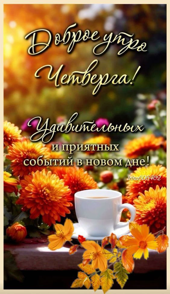 Доброе утро, Четверга! Удивительнõх и приятных событий в новом дне!