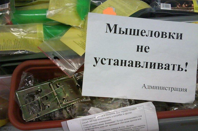 Мышеловки не устанавливать!
Администрация