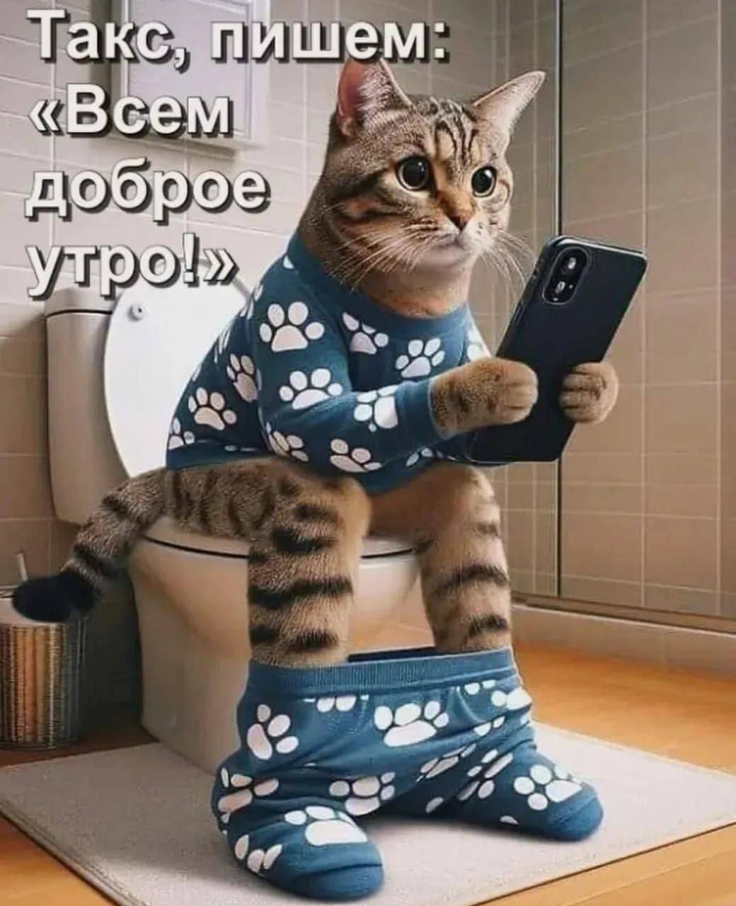 Такс, пишем: «Всем доброе утро!»