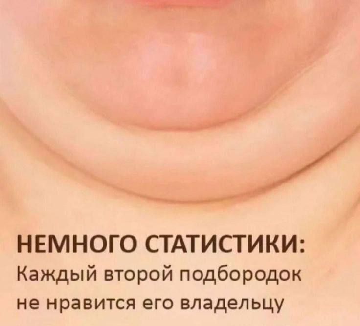 НЕМНОГО СТАТИСТИКИ: Каждый второй подбородок не нравится его владельцу