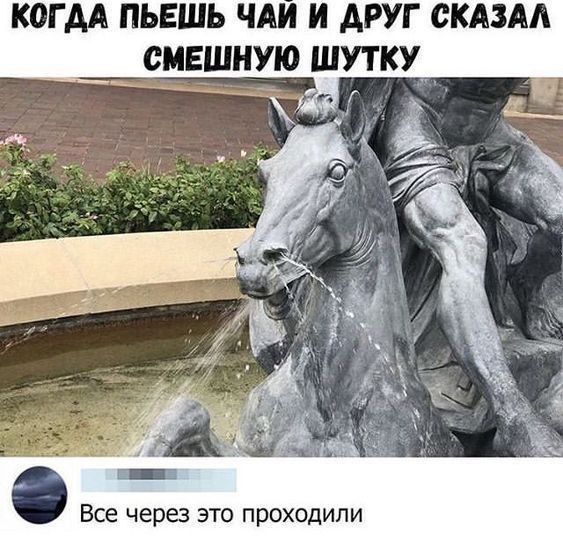КОГДА ПЬЕШЬ ЧАЙ И ДРУГ СКАЗАЛ СМЕШНУЮ ШУТКУ Все через это проходят