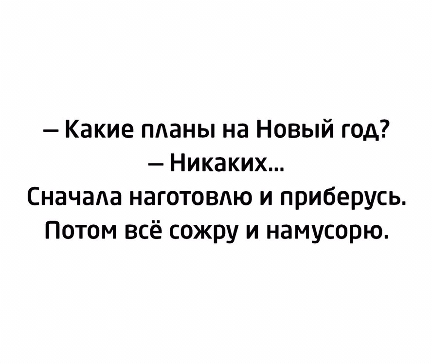 Какие шины на Новый год Никаких Сначада наготовдю и приберусь Потом всё сожру и намусорю