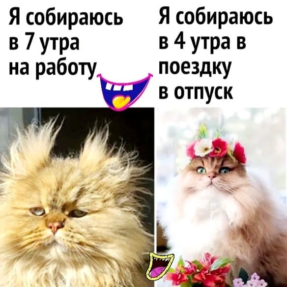 Я собираюсь Я собираюсь в 7 утра в 4 утра в на работу поездку в отпуск