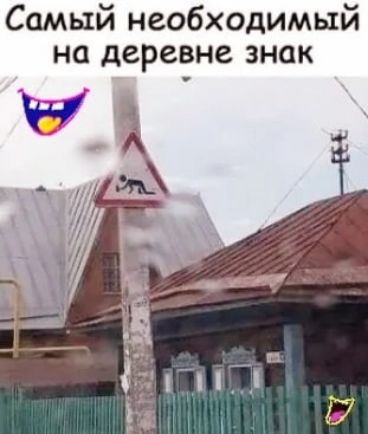Самый необходимый на деревне знак