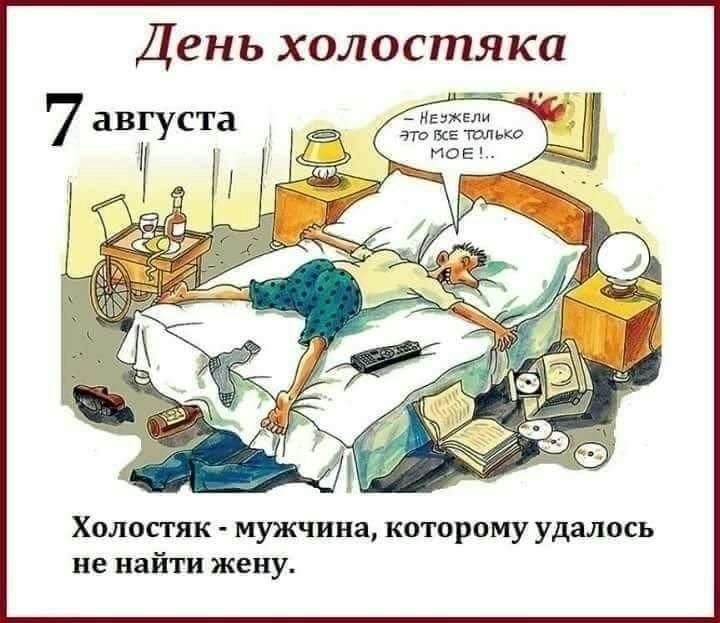 День холостяка 7 августа 1 Хологгяк мужчина которому удалось не найти жену