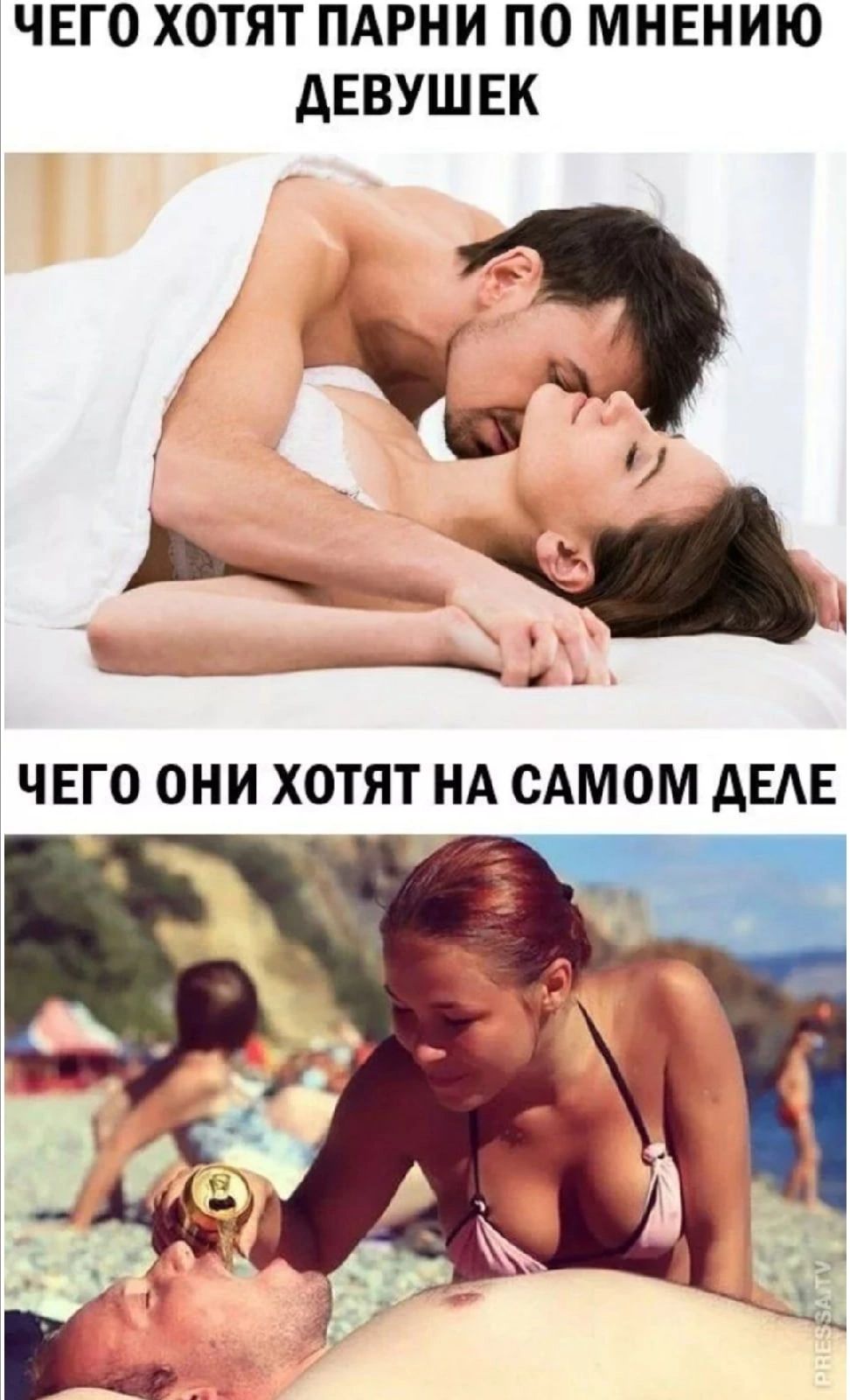 ЧЕГО ХОТЯТ ПАРНИ ПО МНЕНИЮ АЕВУШЕК