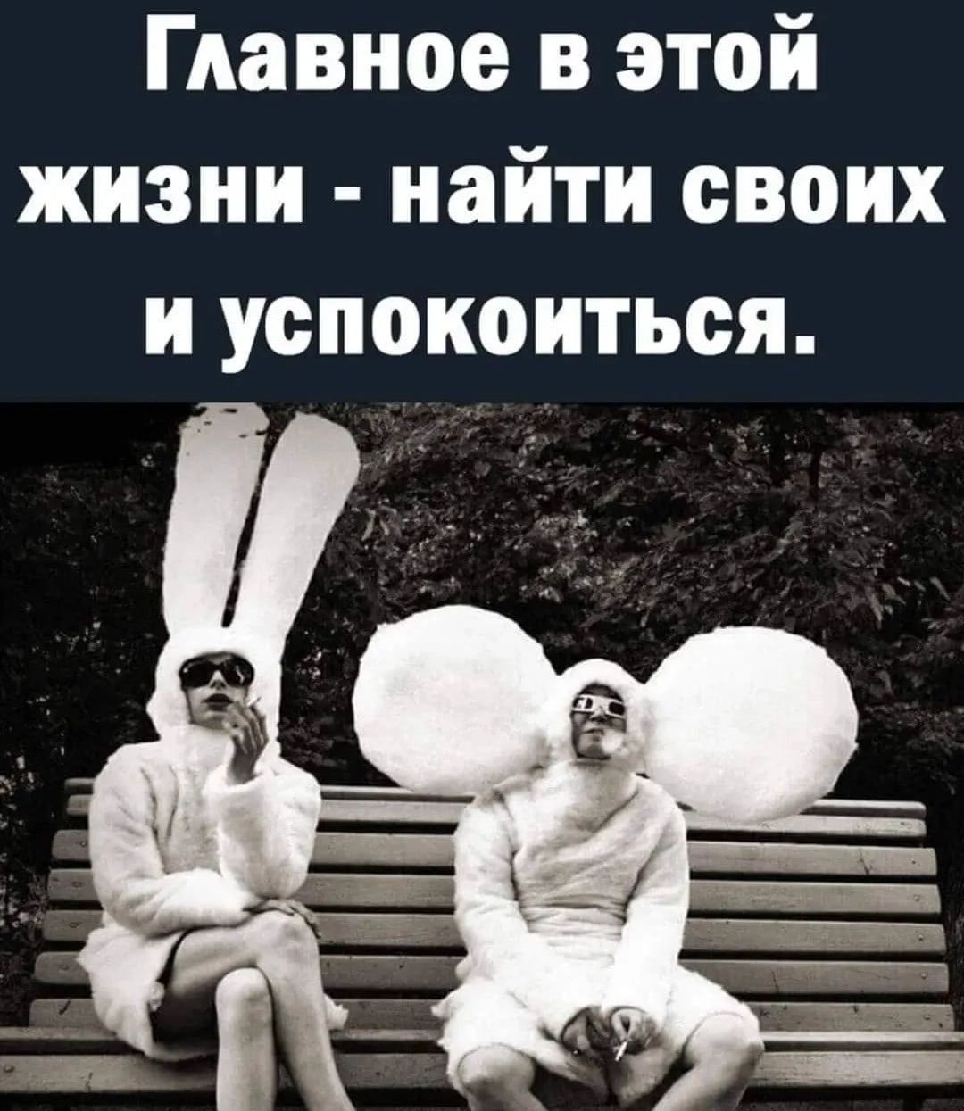 Главное в этой жизни найти своих и успокоиться