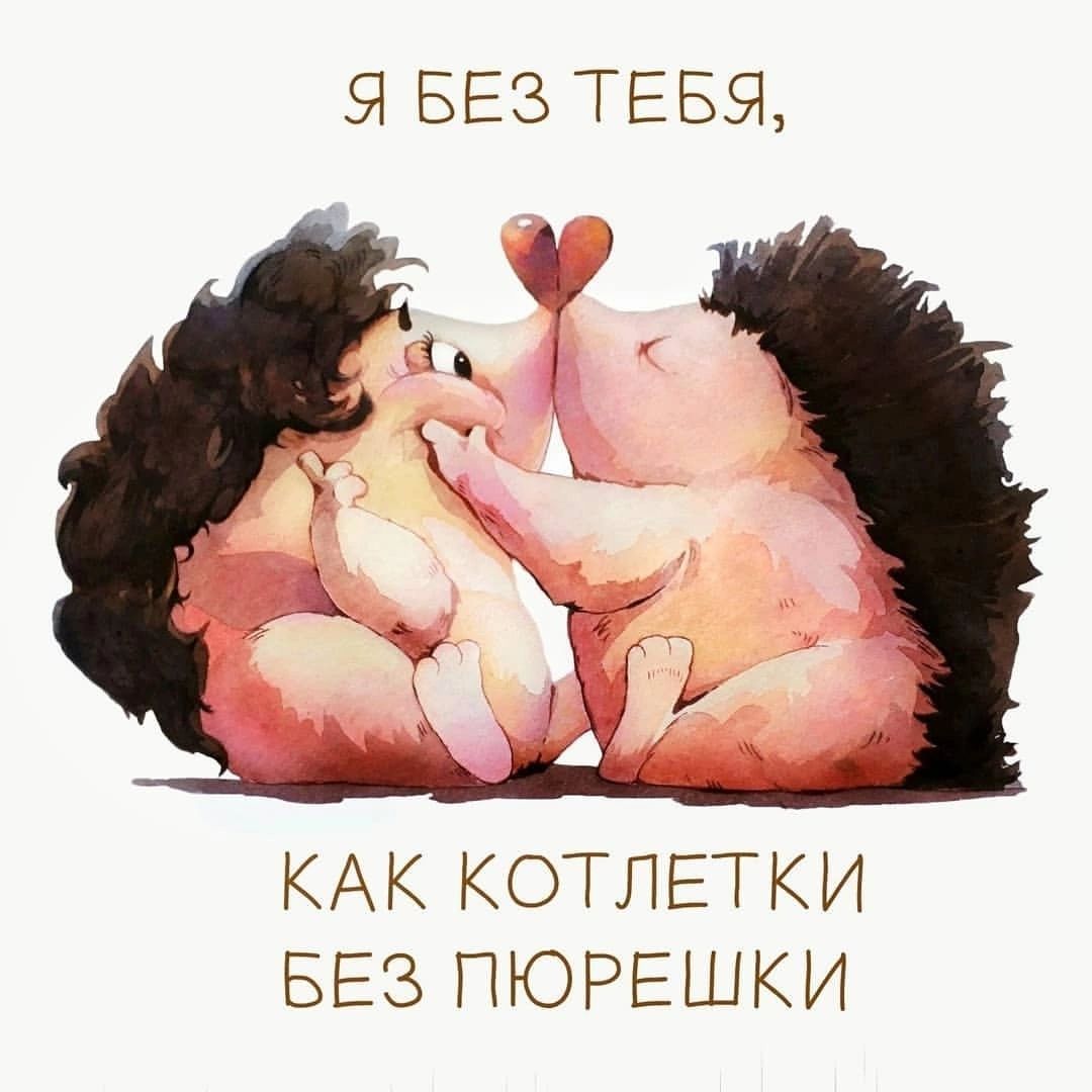 Я БЕЗ ТЕБЯ КАК КОТЛЕТКИ БЕЗ ПЮРЕШКИ