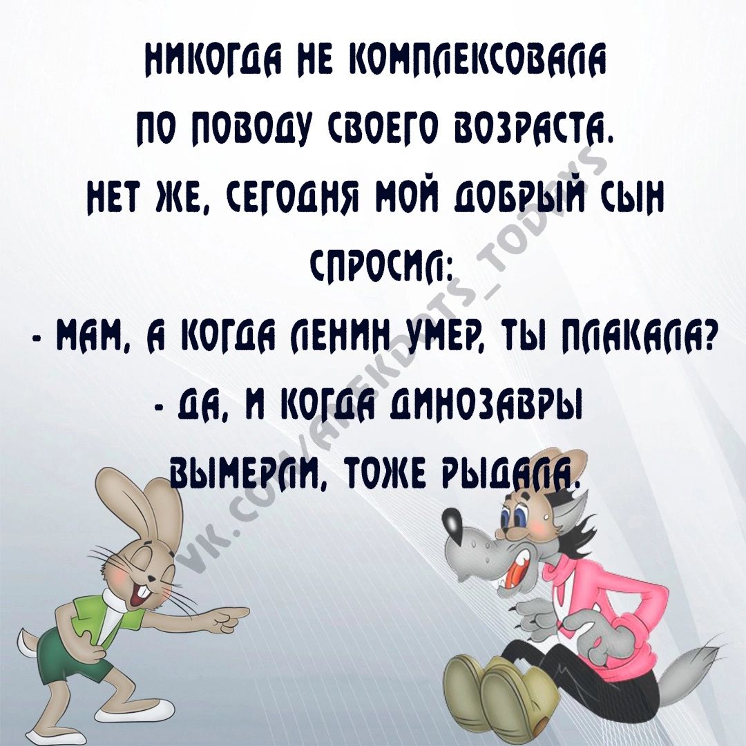 нпкогаа нв конпавксоваан по поводу воЕго возрасти нът ж сегодня ной повгыи сын пэоспп нвн кота Енин УНЕР ты папкам 416 и кот динозавры