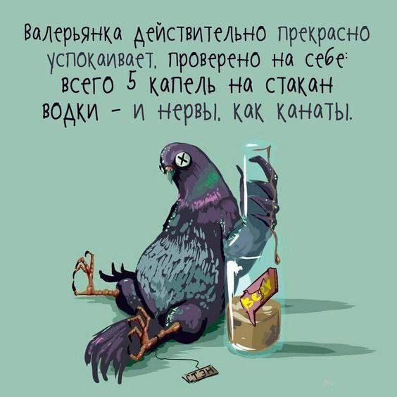 Водерьянка действительно прекрасно успокоивает проверено на себе всего 5 копель на стокон ВОДКИ и Нервы КоК конотТЫ