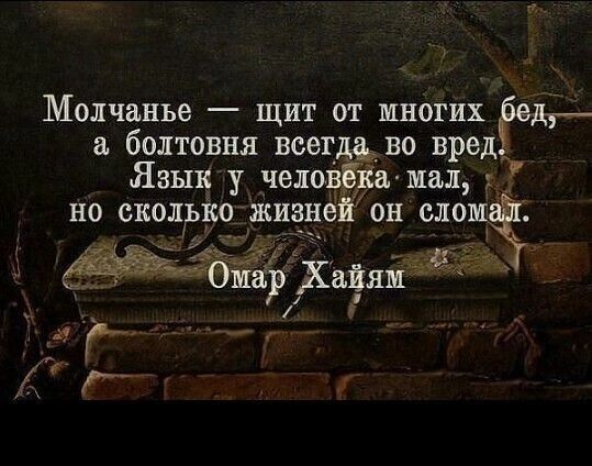 Молчанье щит от многих гед__ а болтовня всегда во вред Язык у человекамал 7 но сколько жизне он сломал