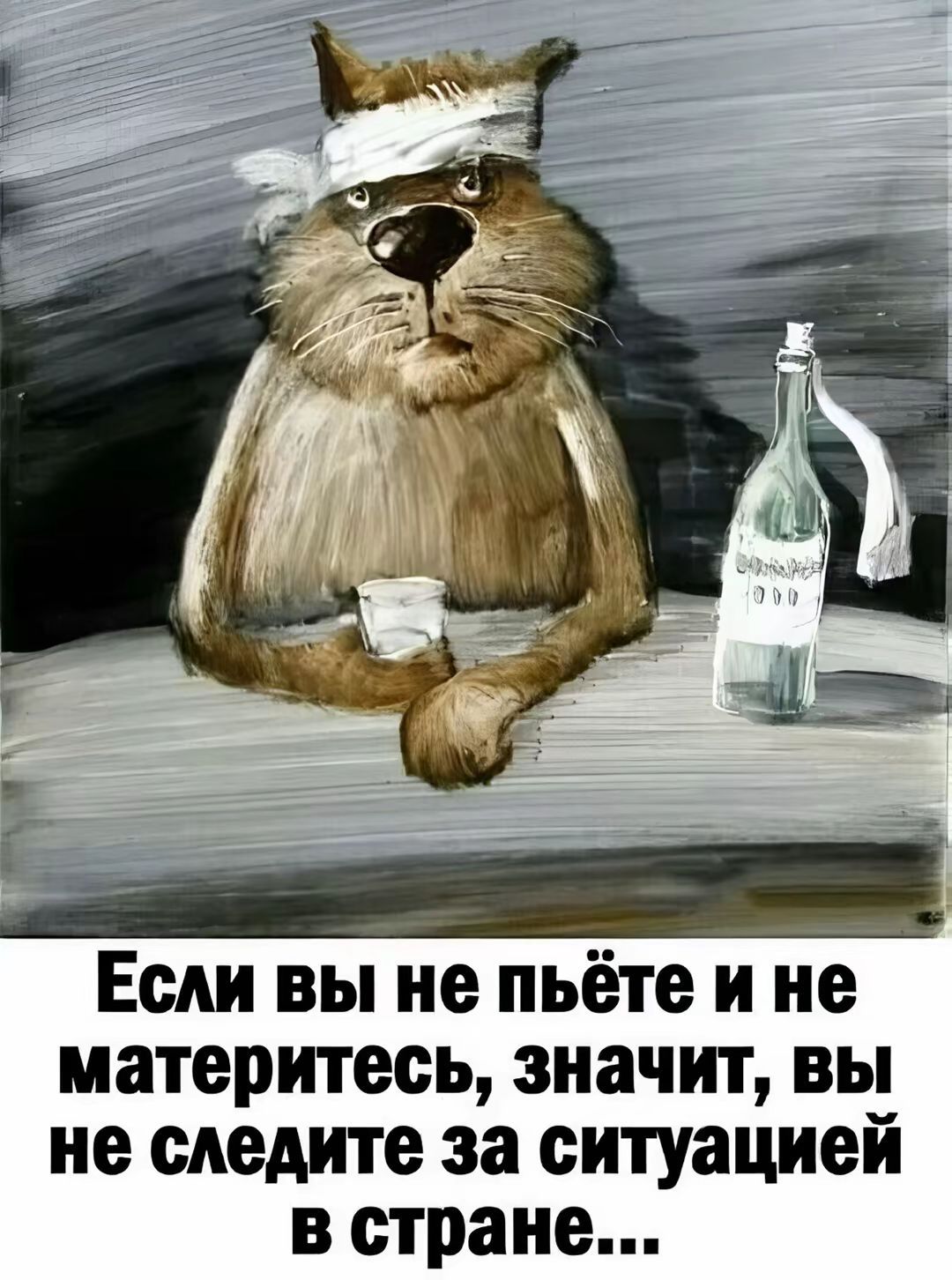 Если вы не пьёте и не материтесь, значит, вы не следите за ситуацией в стране...