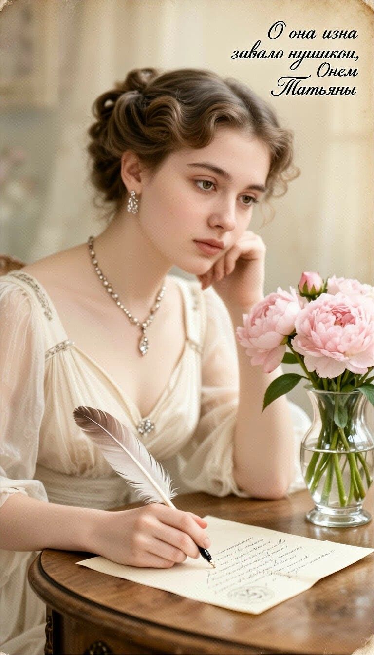 О она изна завало пушинок, Онем Татьяны