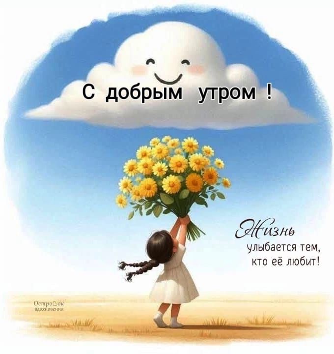 С добрым утром !
Жизнь улыбается тем, кто её любит!