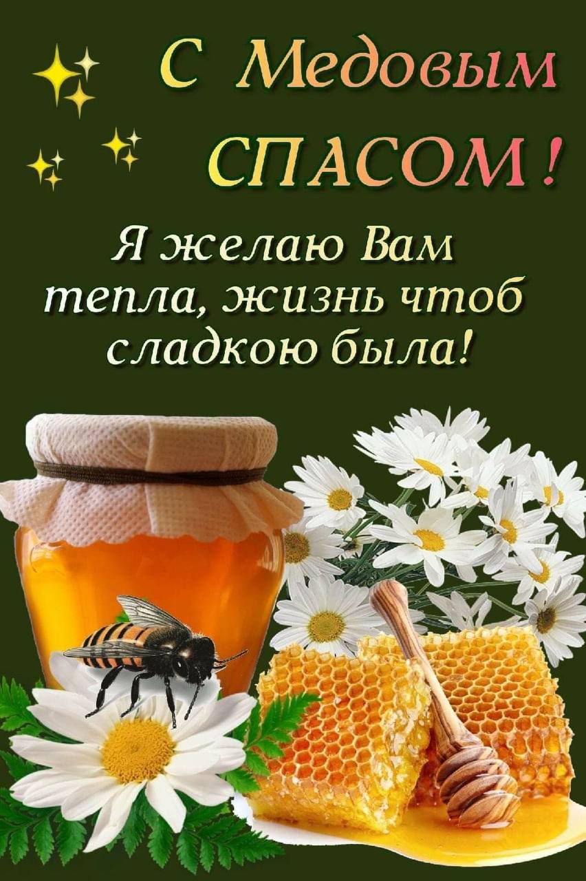 С Медовым СПАСОМ ! Я желаю Вам тепла, жизнь чтоб сладкою была!