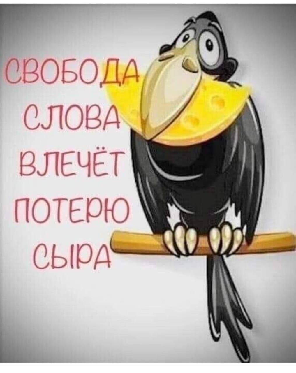 СВОБОДА СЛОВА ВЛЕЧЁТ ПОТЕРЮ СЫРА