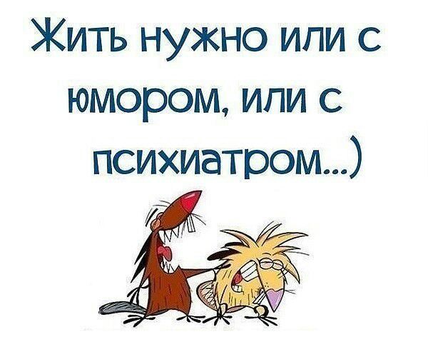 Жить нужно или с юмором ипи психиатром