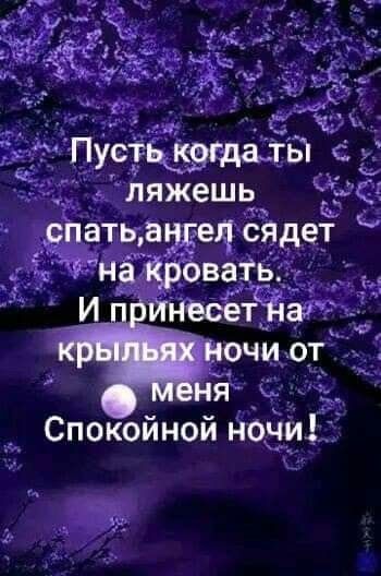 Спокойной ночи