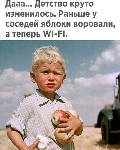 Дааа детство круто изменилось Раньше у соседей яблоки воровали а теперь АП Рі