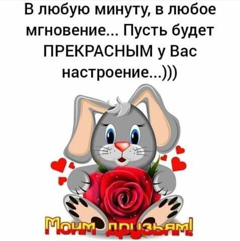 В любую минуту в любое мгновение Пусть будет ПРЕКРАСНЫМ у Вас настроение шамп ПП іЗдПл