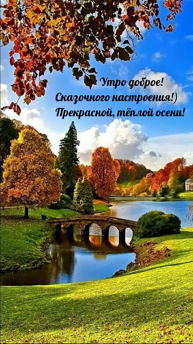 утрододрое! Сказочногонастроения! Прекрасной, тёплой осени!