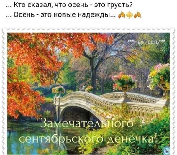 Кто сказал что осень это грусть Осень это новые надежды Абд Т до _ 3амечжедтб сщтябРьсы щ течка ЗА
