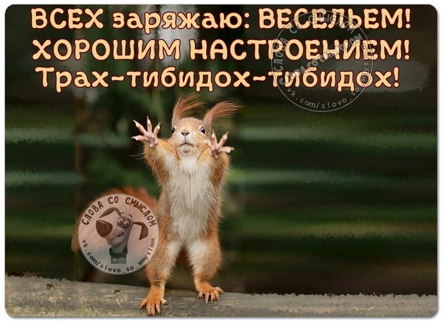 ВСЕХ зарЗЖаю ВЕСЕЛЬЕМ ХОРОШИМ НАСТРОЕНИЕМ Трах тибид9х 1 бидфх