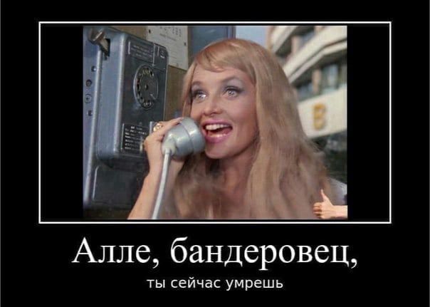 Алле бандеровец ты сейчас умрешь